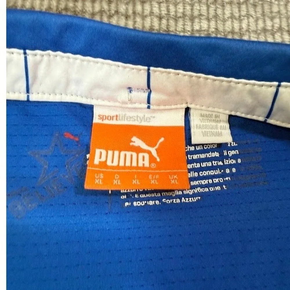 Puma Italy FIGC Soccer Jersey Boys XL Blue Italia National Team‎ Soccer Youth.